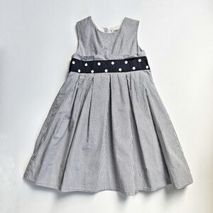 Oshkosh B'Gosh Navy & White Stripe Dress Size 4